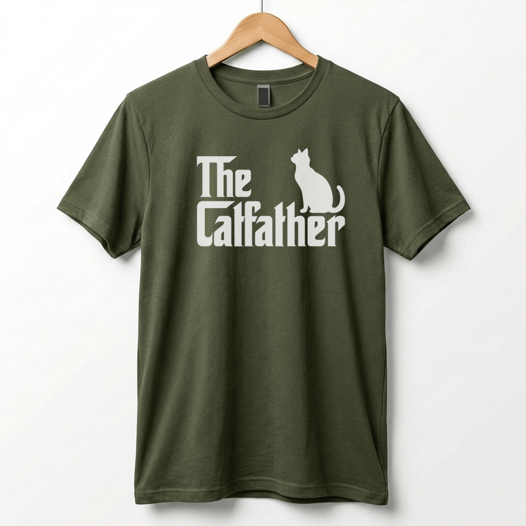 The Catfather T-Shirt | Cat Silhouette Graphic Tee