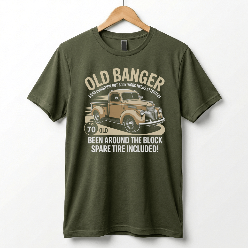 Old Banger Vintage Truck tee | 70 Been Around the Block T-Shirt