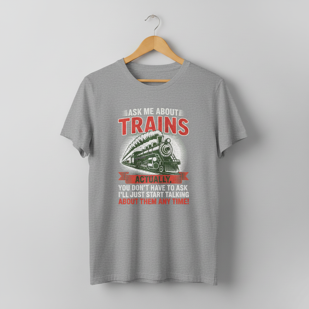 Train Enthusiast T-Shirt, Model Train Tee, Railroad Fan Shirt, Trainspotter Top, Unisex Jersey Short Sleeve Tee