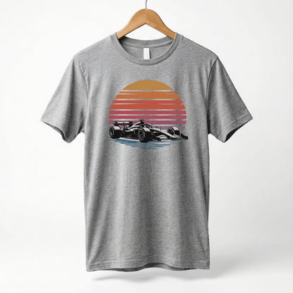 Retro Formula 1 Sunset F1 Car T-Shirt | Vintage Racing Tee