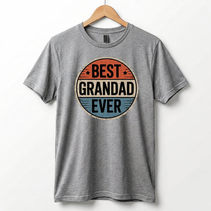 Best Grandad Ever Retro T-Shirt, Vintage Style Fathers Day Gift