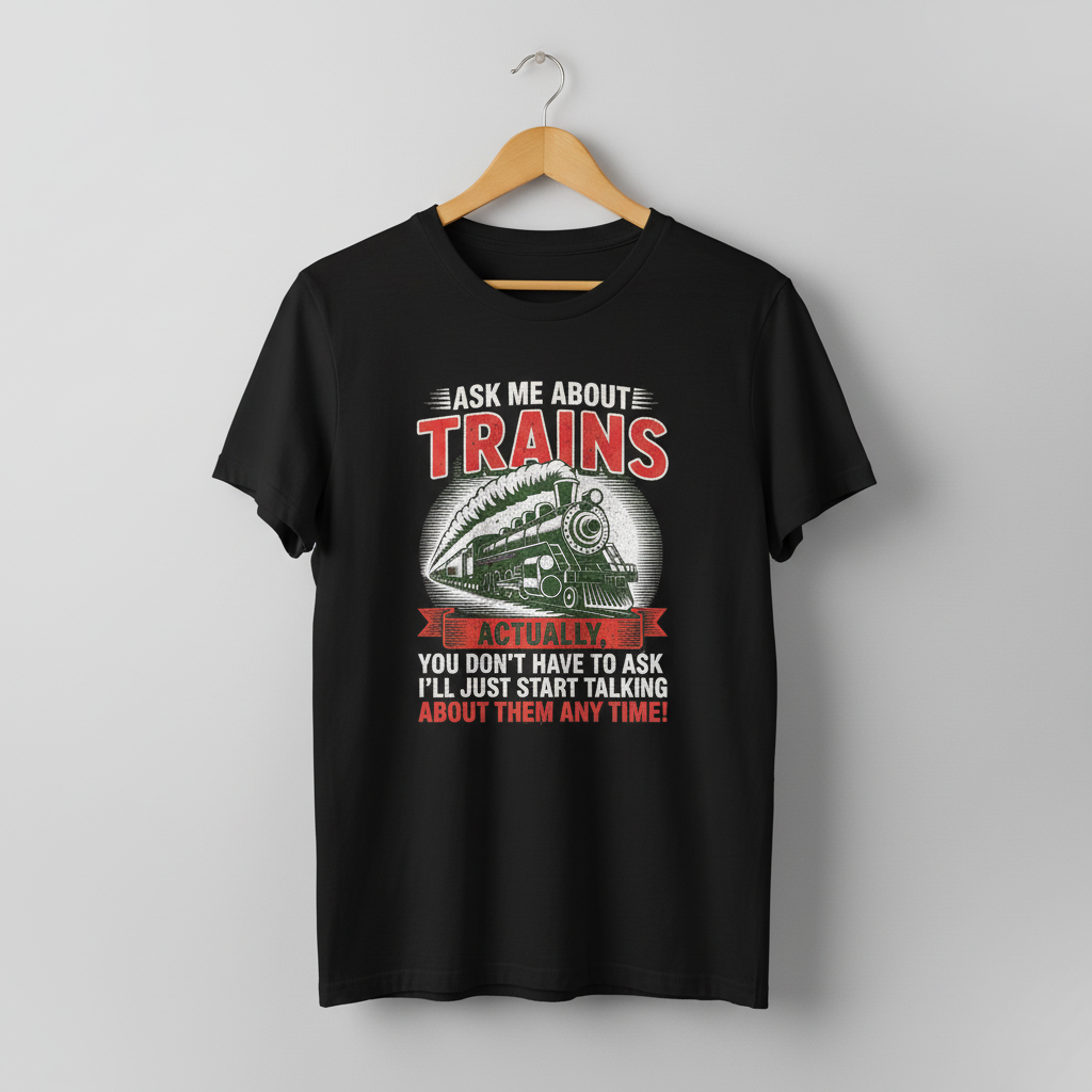 Train Enthusiast T-Shirt, Model Train Tee, Railroad Fan Shirt, Trainspotter Top, Unisex Jersey Short Sleeve Tee