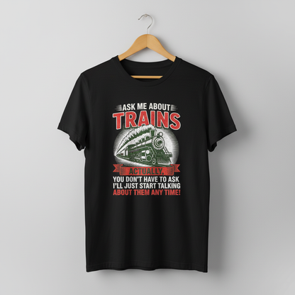 Train Enthusiast T-Shirt, Model Train Tee, Railroad Fan Shirt, Trainspotter Top, Unisex Jersey Short Sleeve Tee