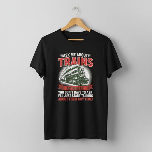 Train Enthusiast T-Shirt, Model Train Tee, Railroad Fan Shirt, Trainspotter Top, Unisex Jersey Short Sleeve Tee