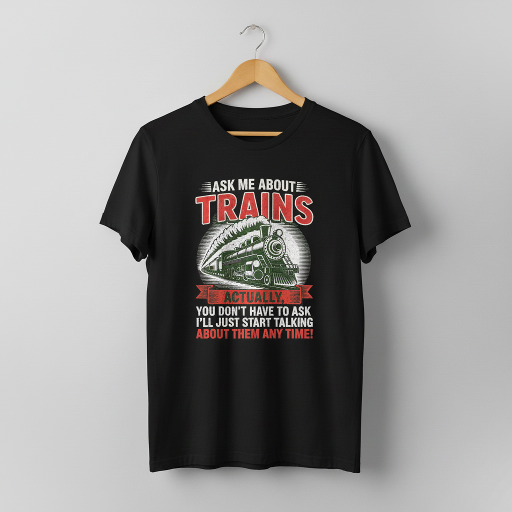 Train Enthusiast T-Shirt, Model Train Tee, Railroad Fan Shirt, Trainspotter Top, Unisex Jersey Short Sleeve Tee
