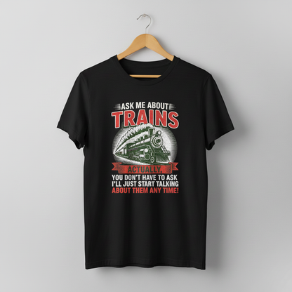 Train Enthusiast T-Shirt, Model Train Tee, Railroad Fan Shirt, Trainspotter Top, Unisex Jersey Short Sleeve Tee