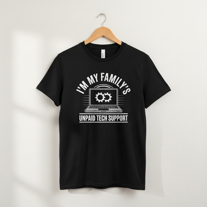 Funny Computer Engineer T-Shirt, Unisex Tee, Family Tech Support, Graphic Tee, Unpaid Tech Support Shirt