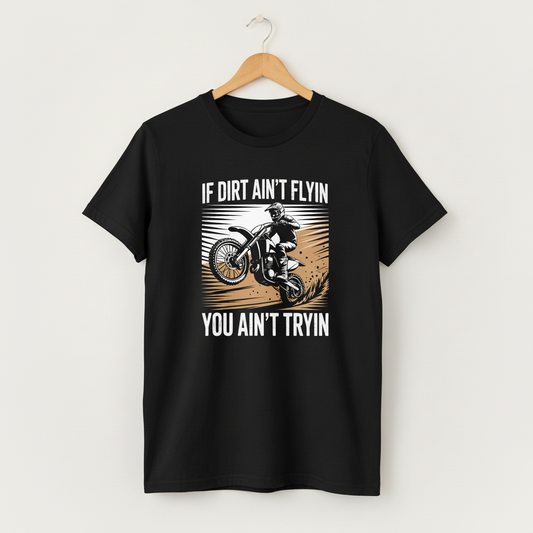 Motocross Dirt Bike Tee Shirt, Off-Road Motorcycle Riding Distressed Tee, Dirt Track Racing Tee, Mud Splatter Tee, Extreme