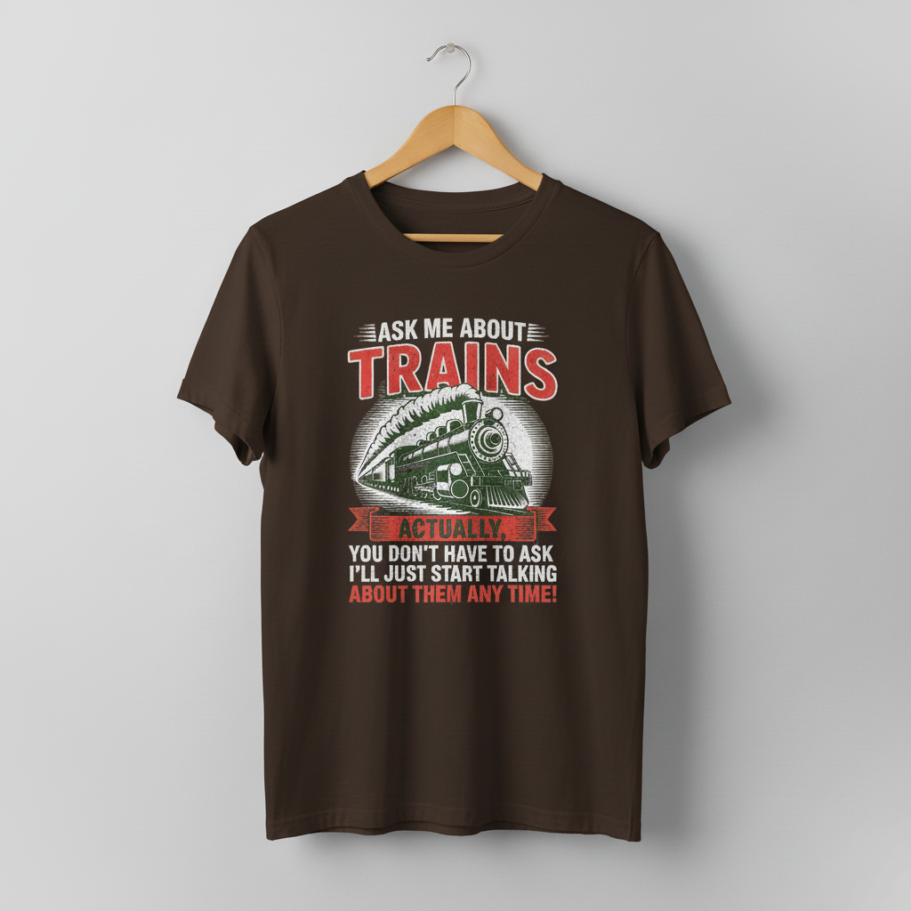 Train Enthusiast T-Shirt, Model Train Tee, Railroad Fan Shirt, Trainspotter Top, Unisex Jersey Short Sleeve Tee