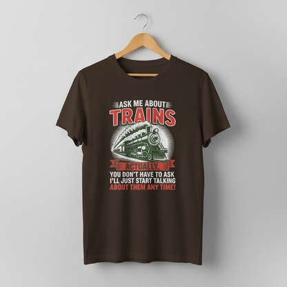 Train Enthusiast T-Shirt, Model Train Tee, Railroad Fan Shirt, Trainspotter Top, Unisex Jersey Short Sleeve Tee