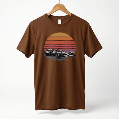 Retro Formula 1 Sunset F1 Car T-Shirt | Vintage Racing Tee