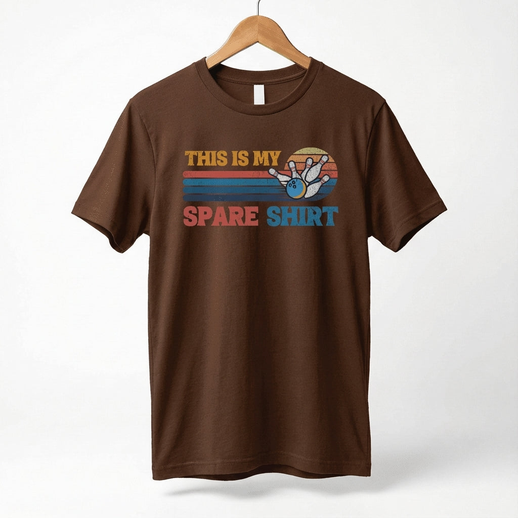 This Is My Spare Shirt Bowler Tee | Bowling Retro Logo