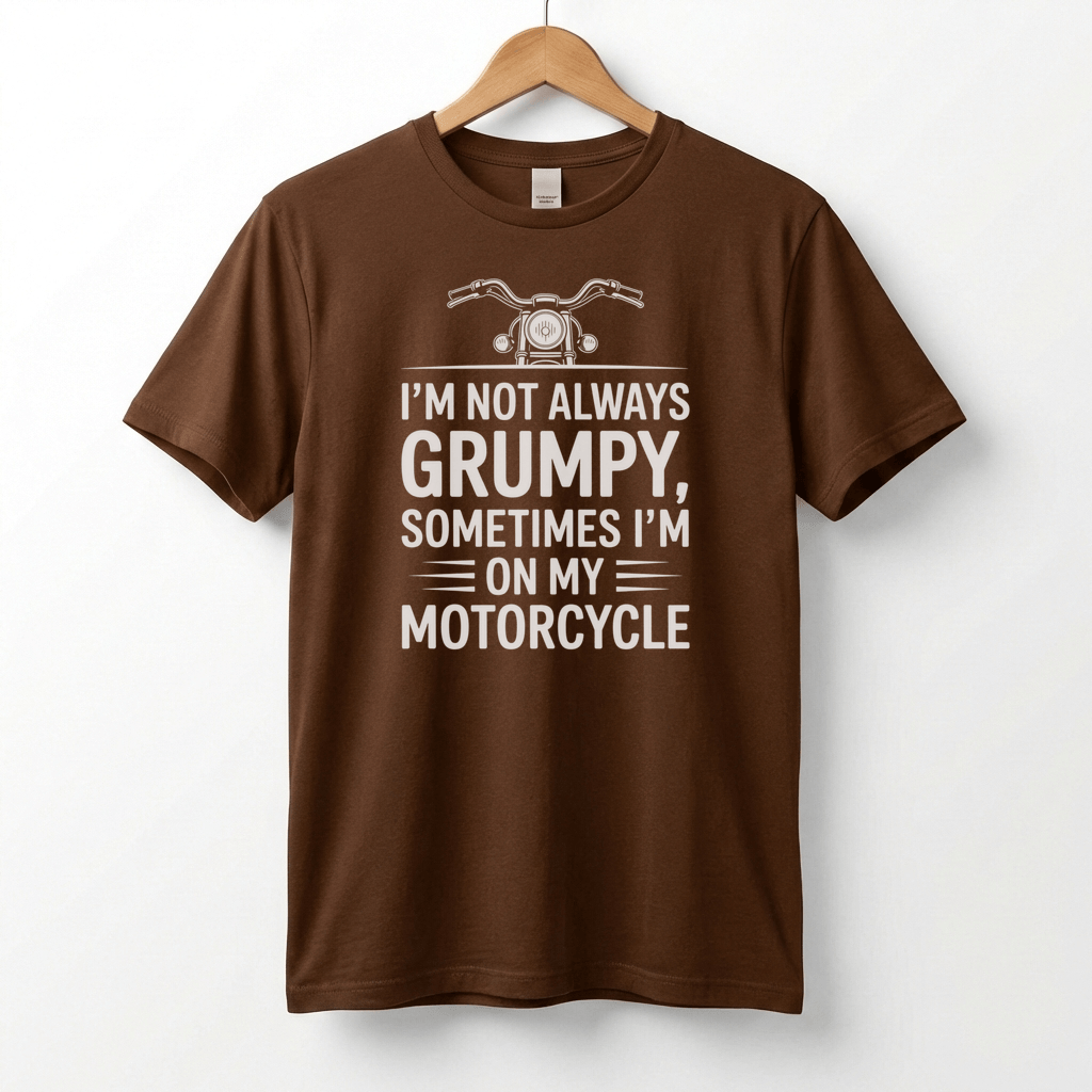 I'm Not Always Grumpy, Sometimes I'm On My Motorcycle T-Shirt | Biker Humor