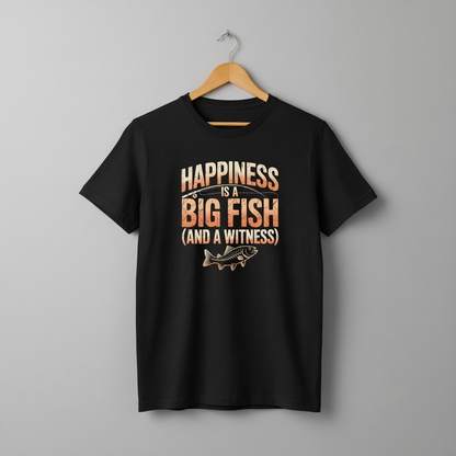 Fishing Gift T-Shirt, Fishing Lover Tee, Fisherman Shirt, Outdoor Adventure Top, Happy Fisherman Present