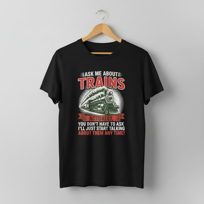 Train Enthusiast T-Shirt, Model Train Tee, Railroad Fan Shirt, Trainspotter Top, Unisex Jersey Short Sleeve Tee