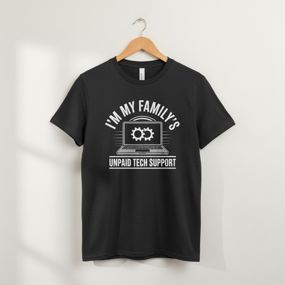 Funny Computer Engineer T-Shirt, Unisex Tee, Family Tech Support, Graphic Tee, Unpaid Tech Support Shirt