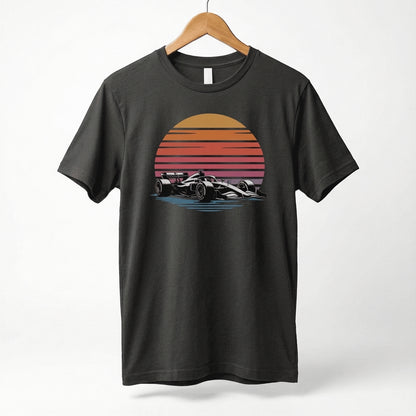Retro Formula 1 Sunset F1 Car T-Shirt | Vintage Racing Tee