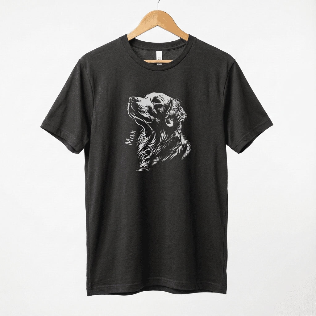 Personalised Golden Retriever Shirt, Gift for Golden Retriever Owner, Golden Retriever Tee, Unisex Softstyle T-Shirt