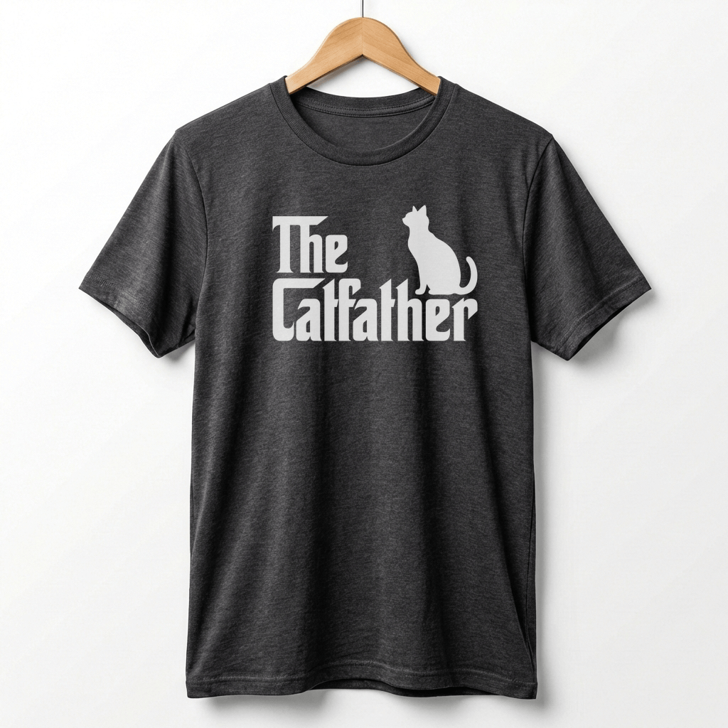 The Catfather T-Shirt | Cat Silhouette Graphic Tee