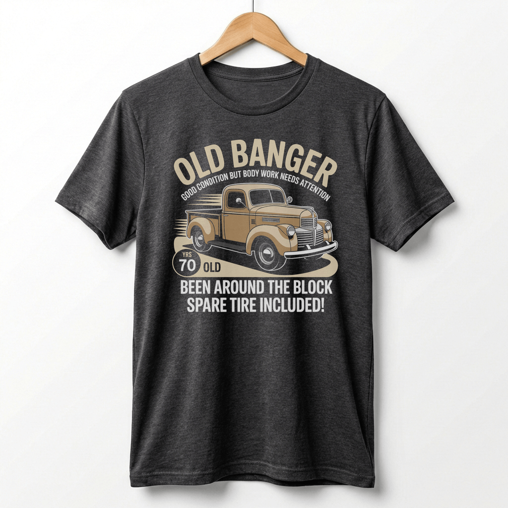 Old Banger Vintage Truck tee | 70 Been Around the Block T-Shirt