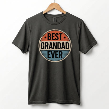 Best Grandad Ever Retro T-Shirt, Vintage Style Fathers Day Gift