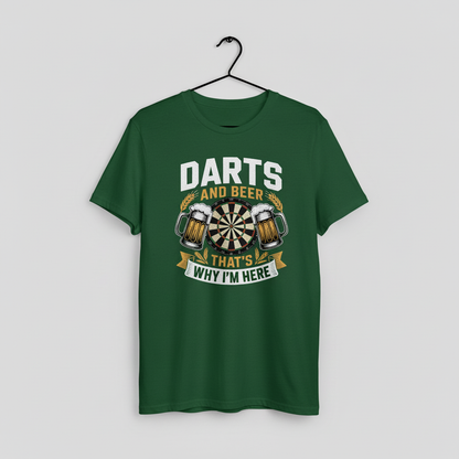 Darts and Beer Unisex Tee, Funny Drinking Tshirt, Dart Player Gift Shirt, Pub Game Lover Top, Bar Sports Graphic Tee