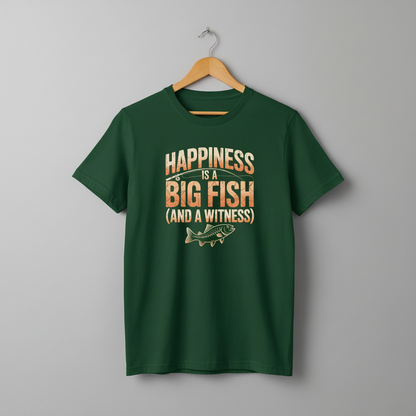 Fishing Gift T-Shirt, Fishing Lover Tee, Fisherman Shirt, Outdoor Adventure Top, Happy Fisherman Present