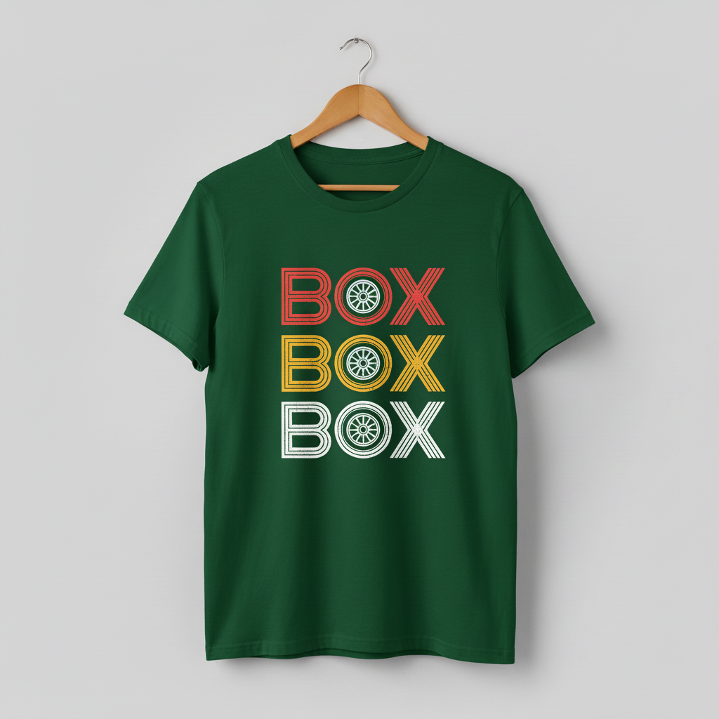 Formula 1 'Box Box Box' Tee — Soft/Medium/Hard Tyre Colours Racing Shirt