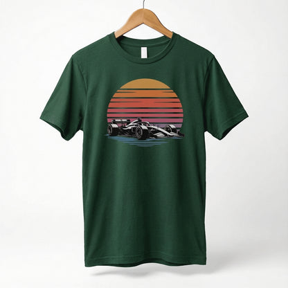Retro Formula 1 Sunset F1 Car T-Shirt | Vintage Racing Tee