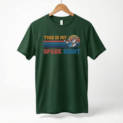 This Is My Spare Shirt Bowler Tee | Bowling Retro Logo