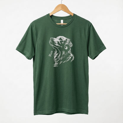 Personalised Golden Retriever Shirt, Gift for Golden Retriever Owner, Golden Retriever Tee, Unisex Softstyle T-Shirt