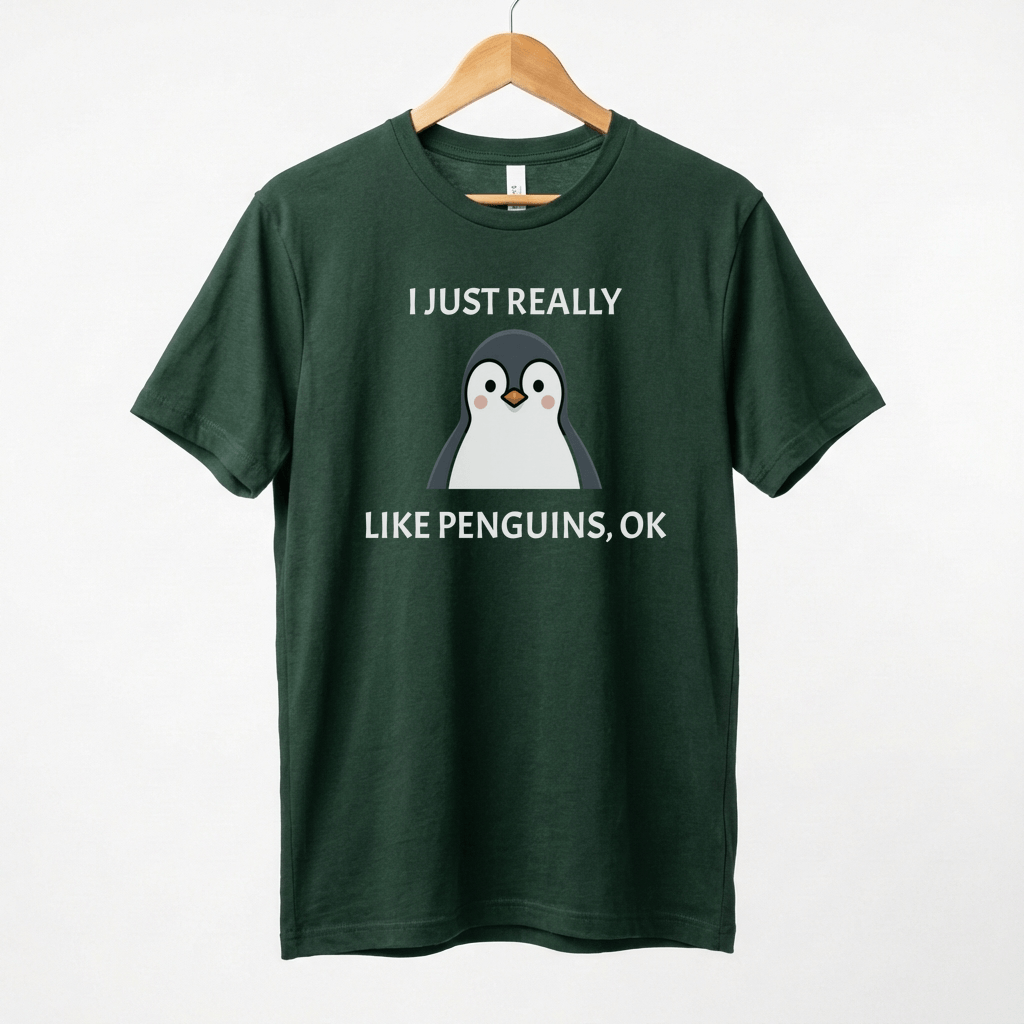 I Just Really Like Penguins Ok T-Shirt | Penguin Lover Tee