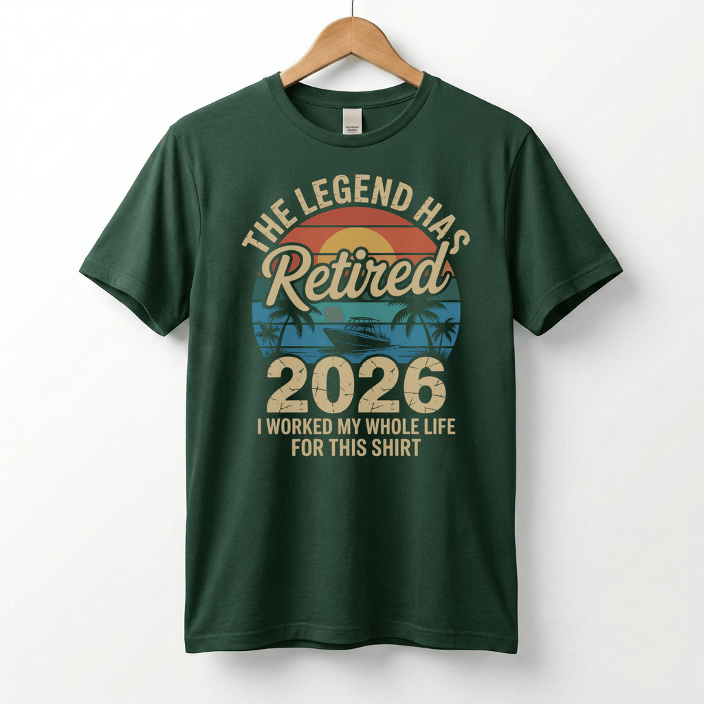 This Legend Has Retired 2026 T-Shirt | I Worked My Whole Life For This Tee