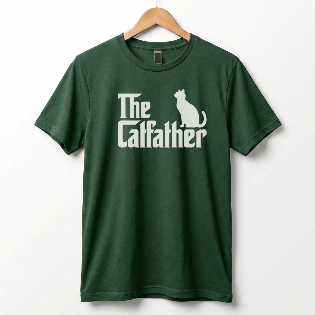 The Catfather T-Shirt | Cat Silhouette Graphic Tee