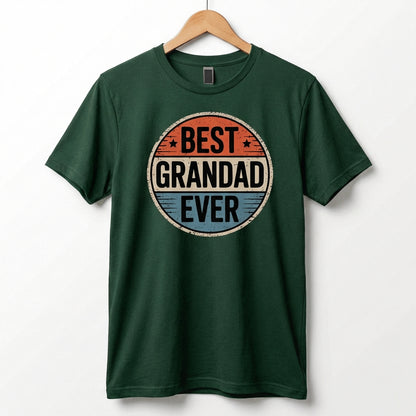 Best Grandad Ever Retro T-Shirt, Vintage Style Fathers Day Gift