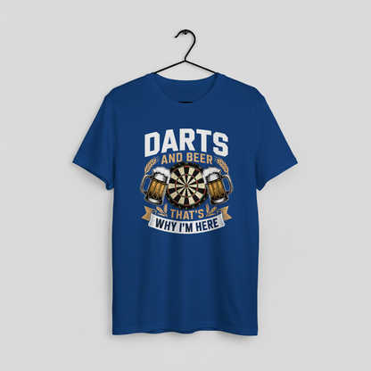 Darts and Beer Unisex Tee, Funny Drinking Tshirt, Dart Player Gift Shirt, Pub Game Lover Top, Bar Sports Graphic Tee