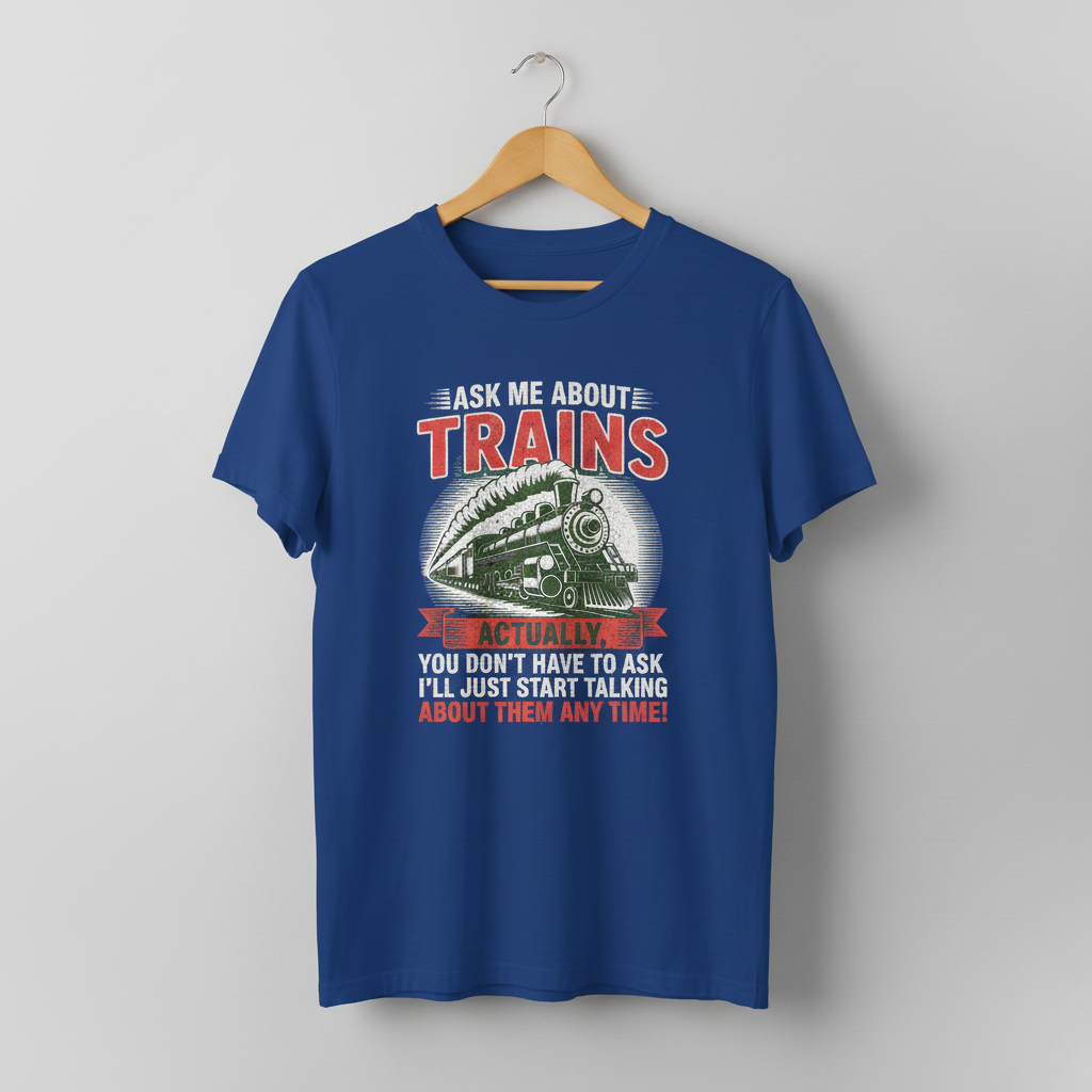 Train Enthusiast T-Shirt, Model Train Tee, Railroad Fan Shirt, Trainspotter Top, Unisex Jersey Short Sleeve Tee