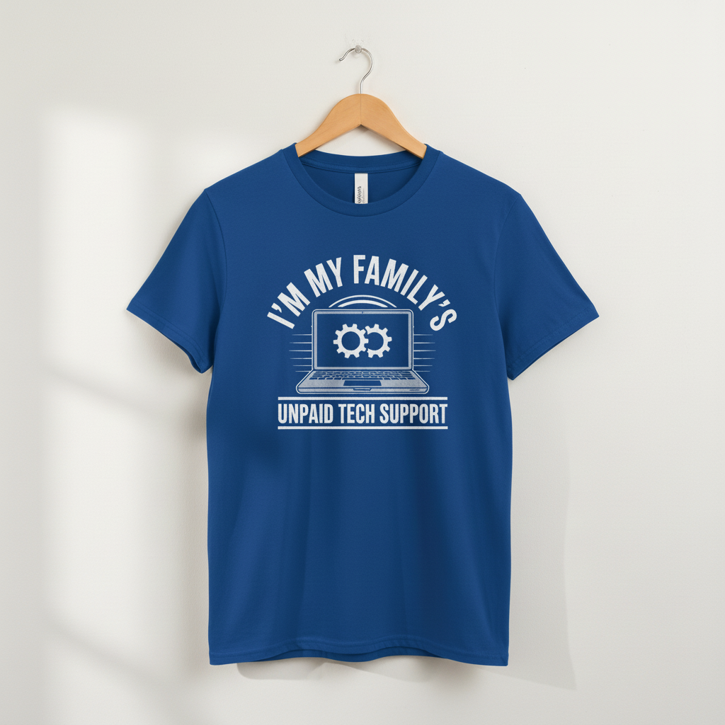 Funny Computer Engineer T-Shirt, Unisex Tee, Family Tech Support, Graphic Tee, Unpaid Tech Support Shirt