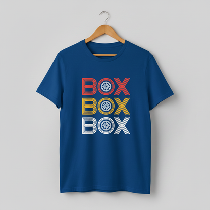 Formula 1 'Box Box Box' Tee — Soft/Medium/Hard Tyre Colours Racing Shirt