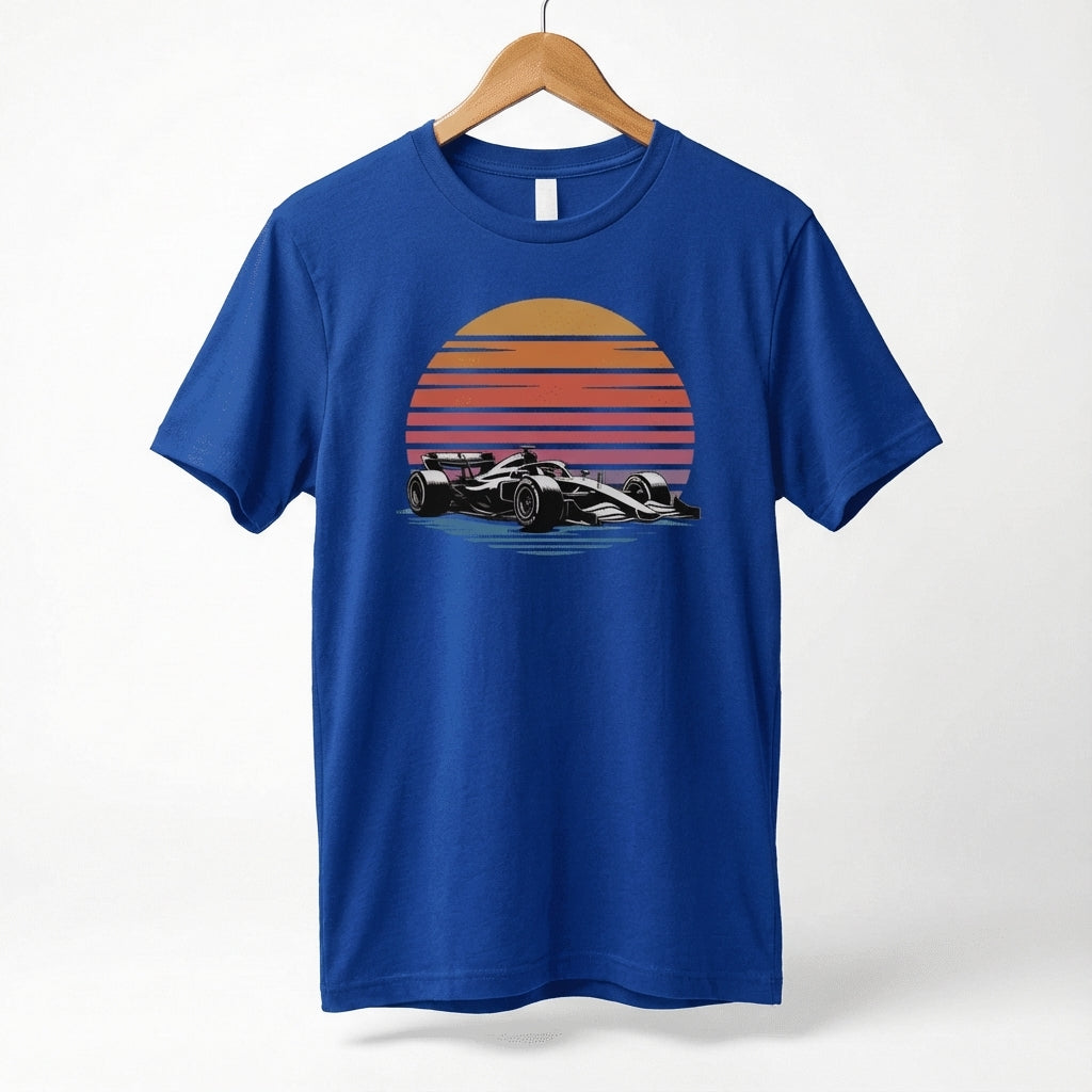 Retro Formula 1 Sunset F1 Car T-Shirt | Vintage Racing Tee