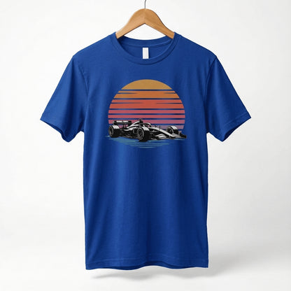 Retro Formula 1 Sunset F1 Car T-Shirt | Vintage Racing Tee