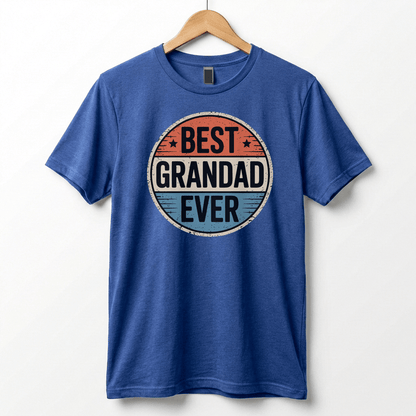 Best Grandad Ever Retro T-Shirt, Vintage Style Fathers Day Gift