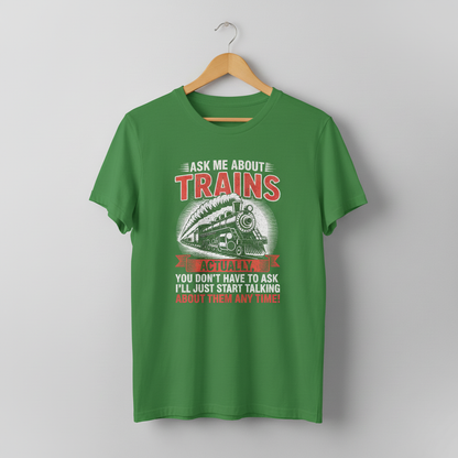 Train Enthusiast T-Shirt, Model Train Tee, Railroad Fan Shirt, Trainspotter Top, Unisex Jersey Short Sleeve Tee