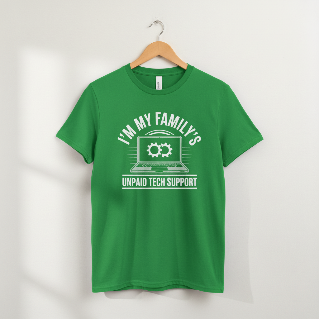 Funny Computer Engineer T-Shirt, Unisex Tee, Family Tech Support, Graphic Tee, Unpaid Tech Support Shirt