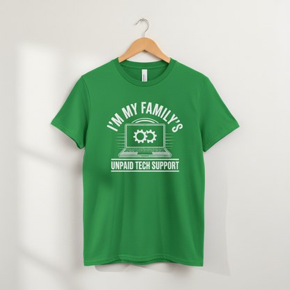 Funny Computer Engineer T-Shirt, Unisex Tee, Family Tech Support, Graphic Tee, Unpaid Tech Support Shirt