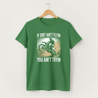 Motocross Dirt Bike Tee Shirt, Off-Road Motorcycle Riding Distressed Tee, Dirt Track Racing Tee, Mud Splatter Tee, Extreme