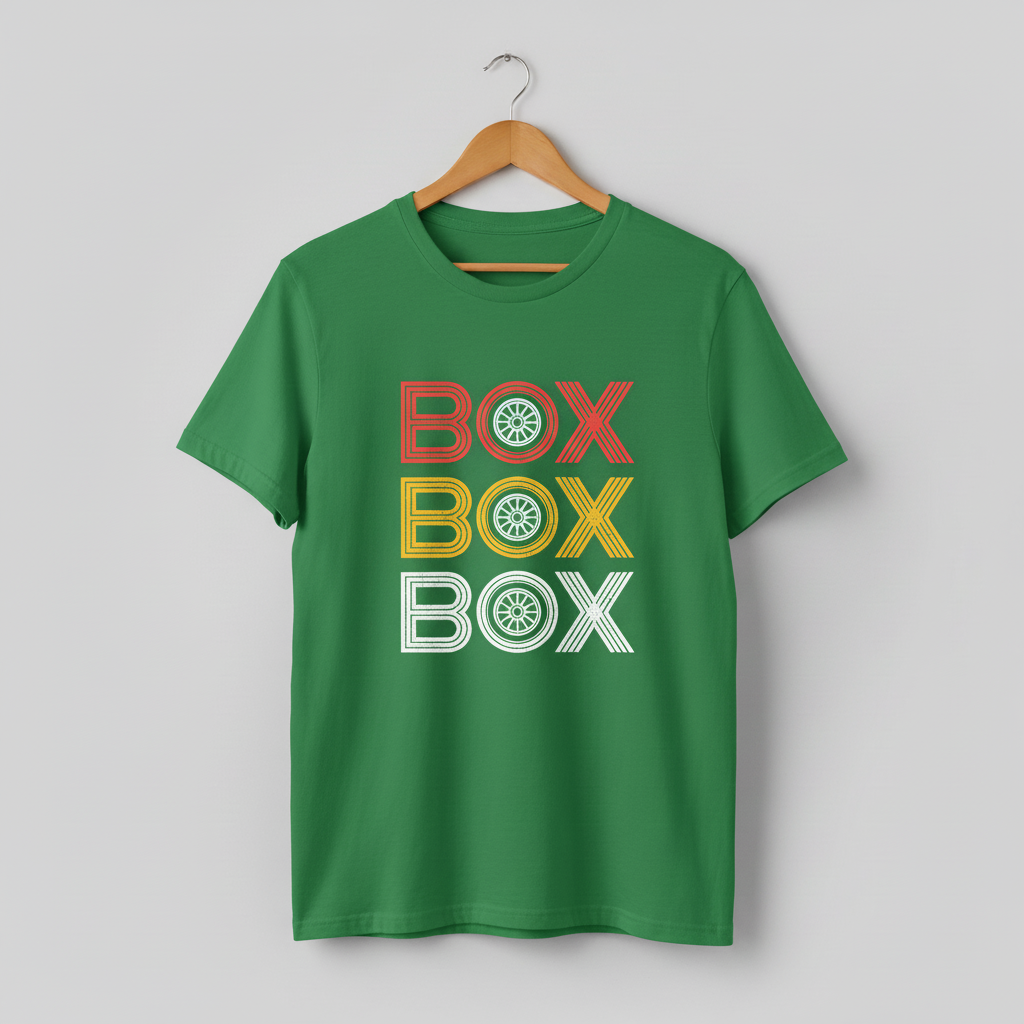 Formula 1 'Box Box Box' Tee — Soft/Medium/Hard Tyre Colours Racing Shirt