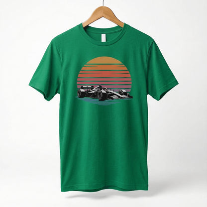 Retro Formula 1 Sunset F1 Car T-Shirt | Vintage Racing Tee