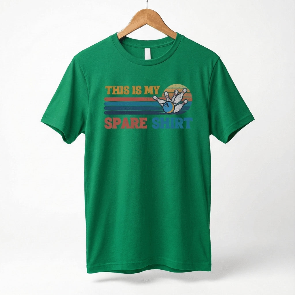 This Is My Spare Shirt Bowler Tee | Bowling Retro Logo