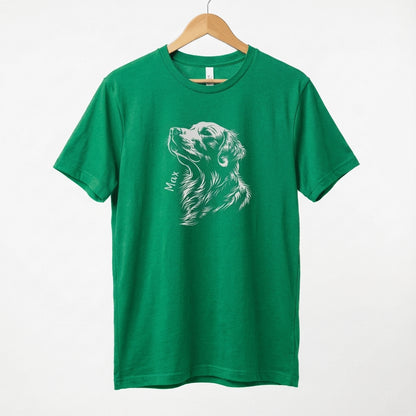 Personalised Golden Retriever Shirt, Gift for Golden Retriever Owner, Golden Retriever Tee, Unisex Softstyle T-Shirt